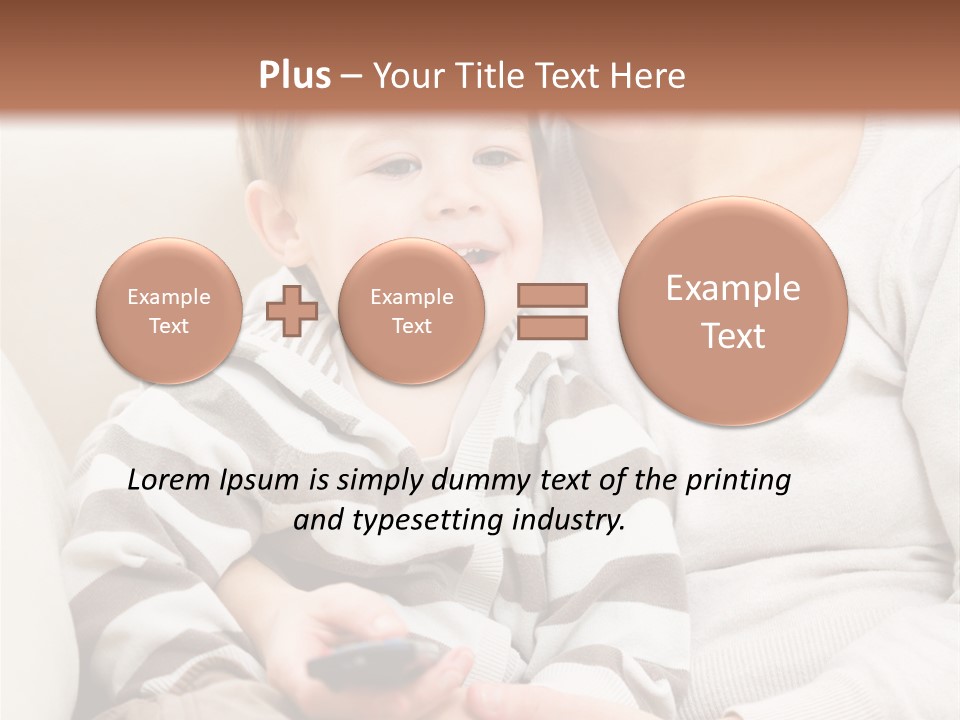 Young Sitting Care PowerPoint Template