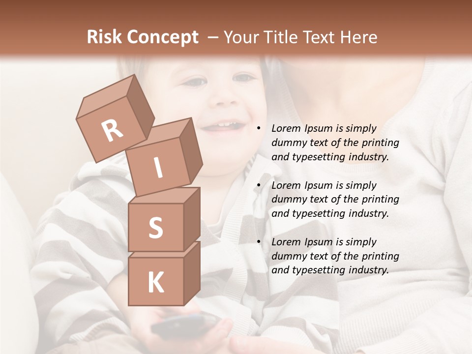 Young Sitting Care PowerPoint Template