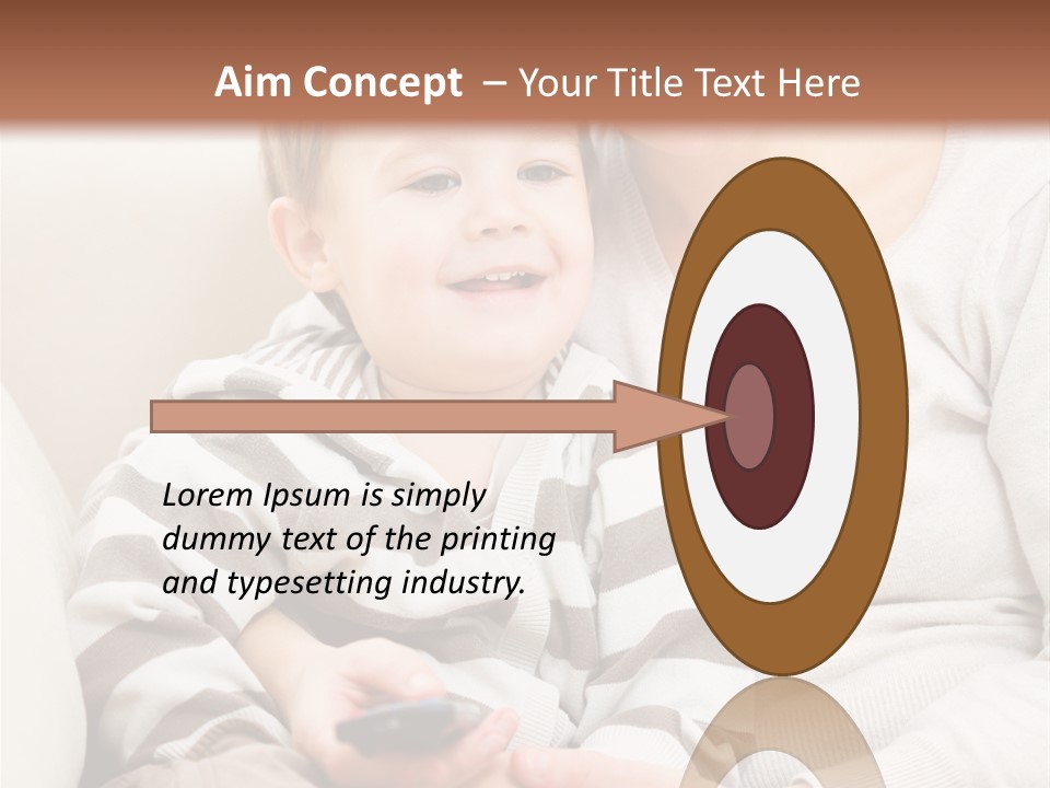 Young Sitting Care PowerPoint Template