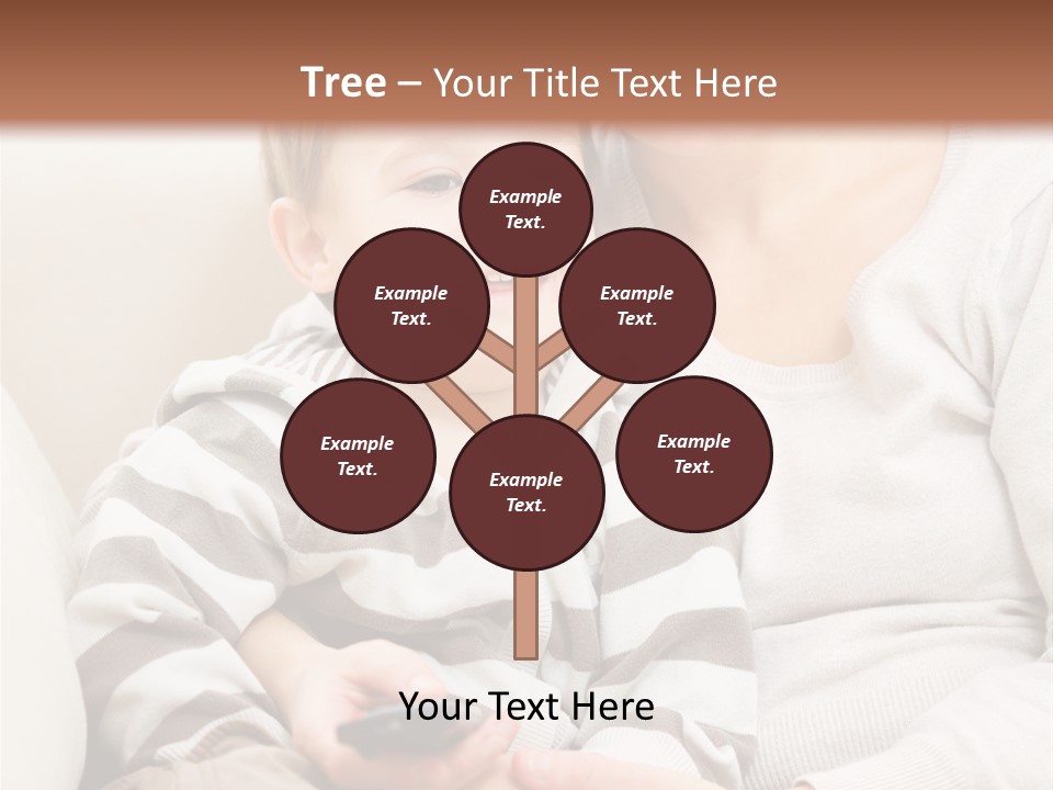 Young Sitting Care PowerPoint Template