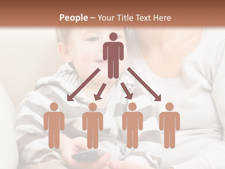 Young Sitting Care PowerPoint Template