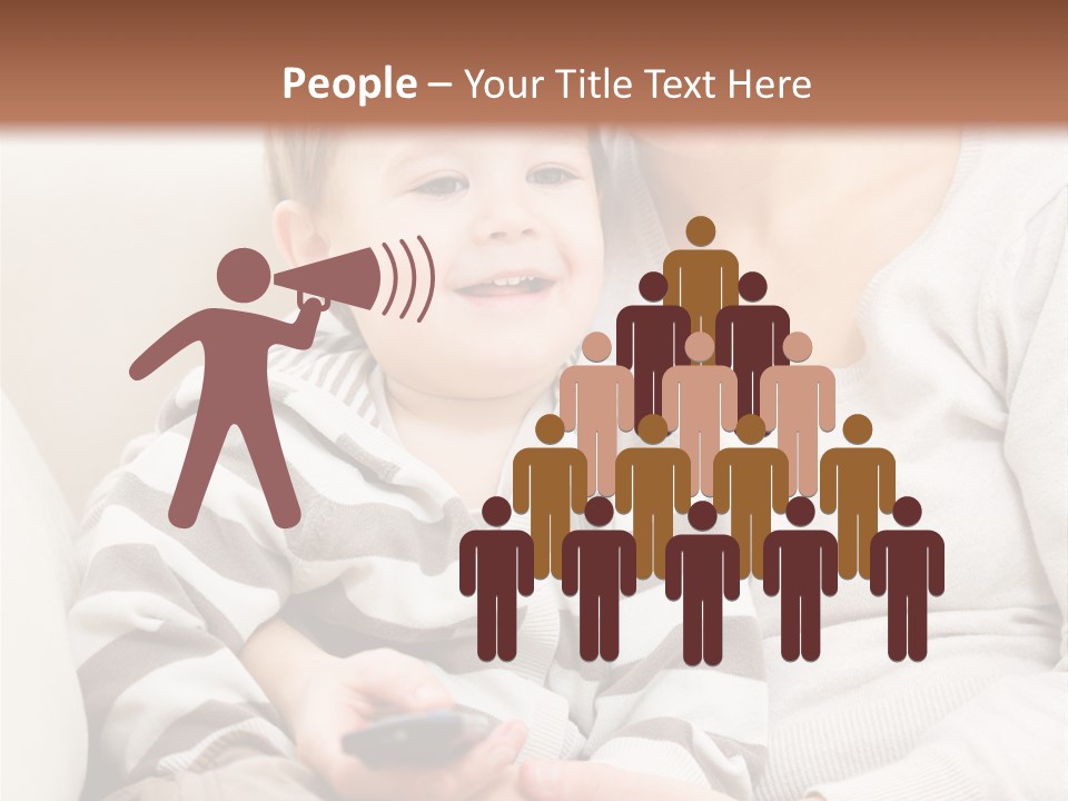 Young Sitting Care PowerPoint Template