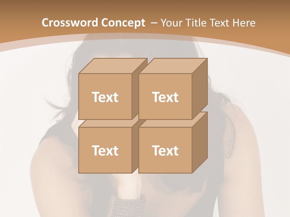 Youthful Sit Thinking PowerPoint Template