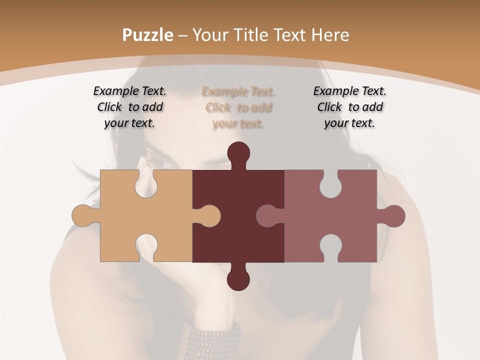 Youthful Sit Thinking PowerPoint Template