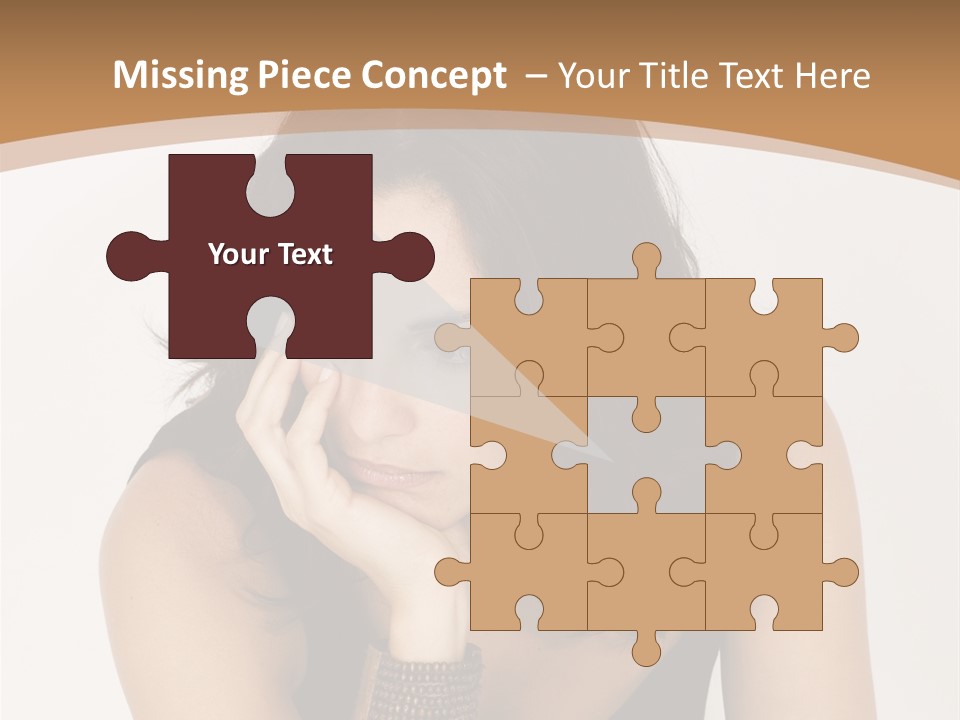 Youthful Sit Thinking PowerPoint Template