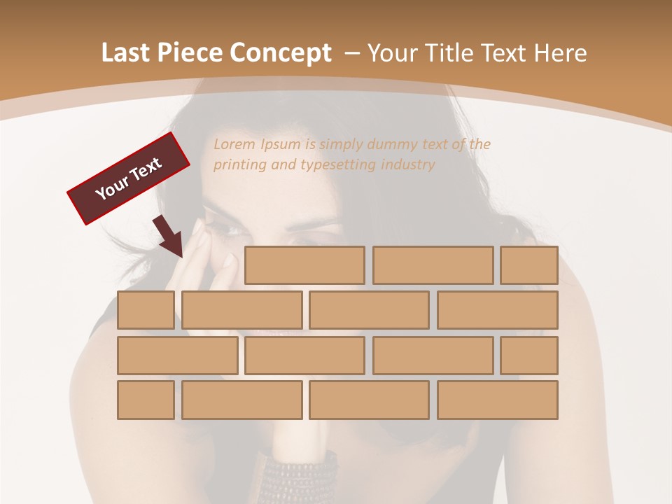 Youthful Sit Thinking PowerPoint Template