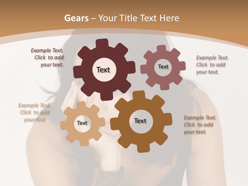 Youthful Sit Thinking PowerPoint Template