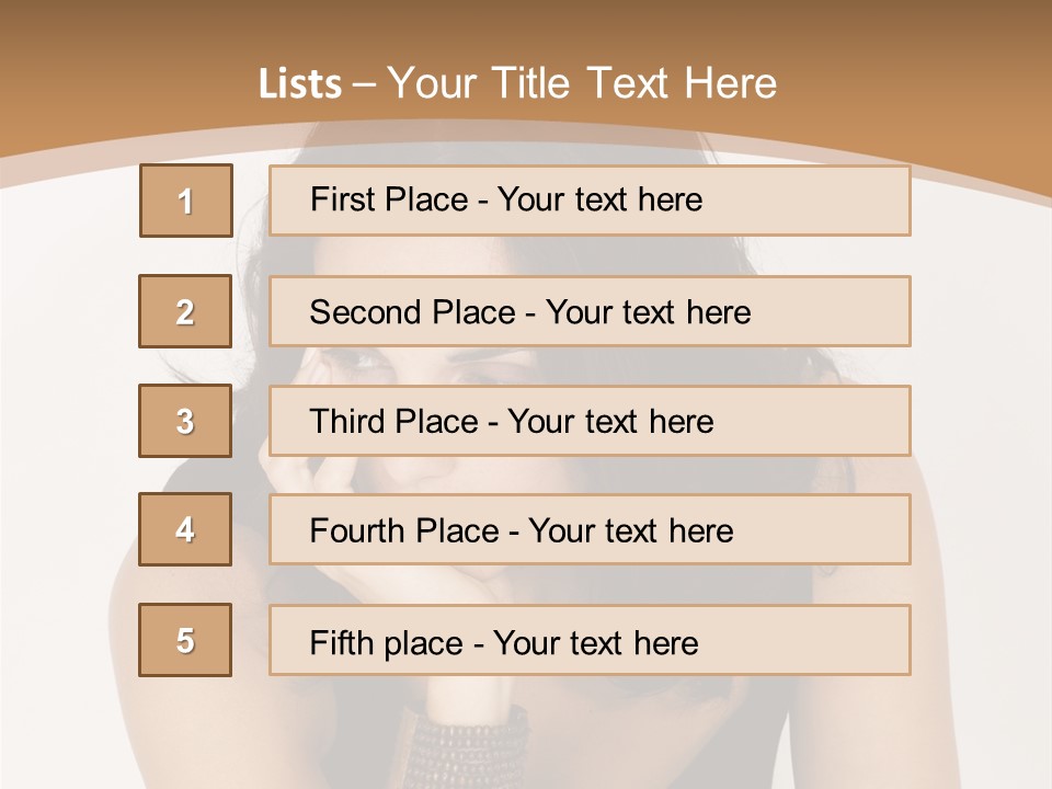 Youthful Sit Thinking PowerPoint Template