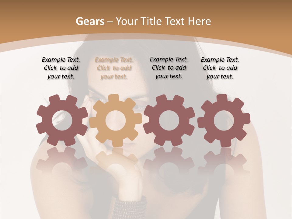 Youthful Sit Thinking PowerPoint Template