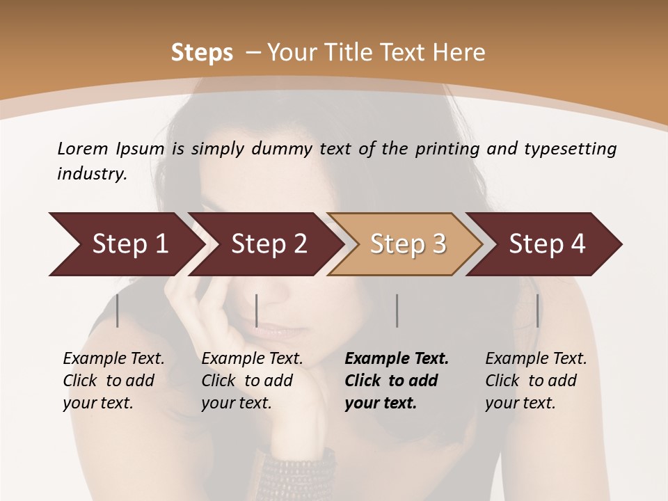 Youthful Sit Thinking PowerPoint Template
