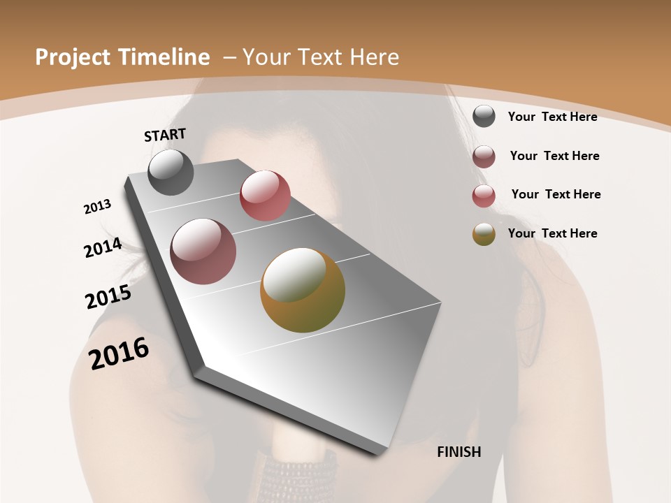 Youthful Sit Thinking PowerPoint Template