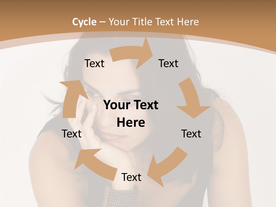 Youthful Sit Thinking PowerPoint Template