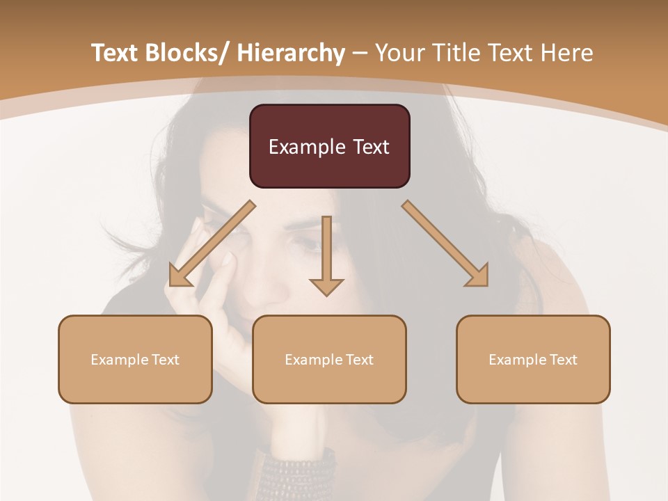 Youthful Sit Thinking PowerPoint Template