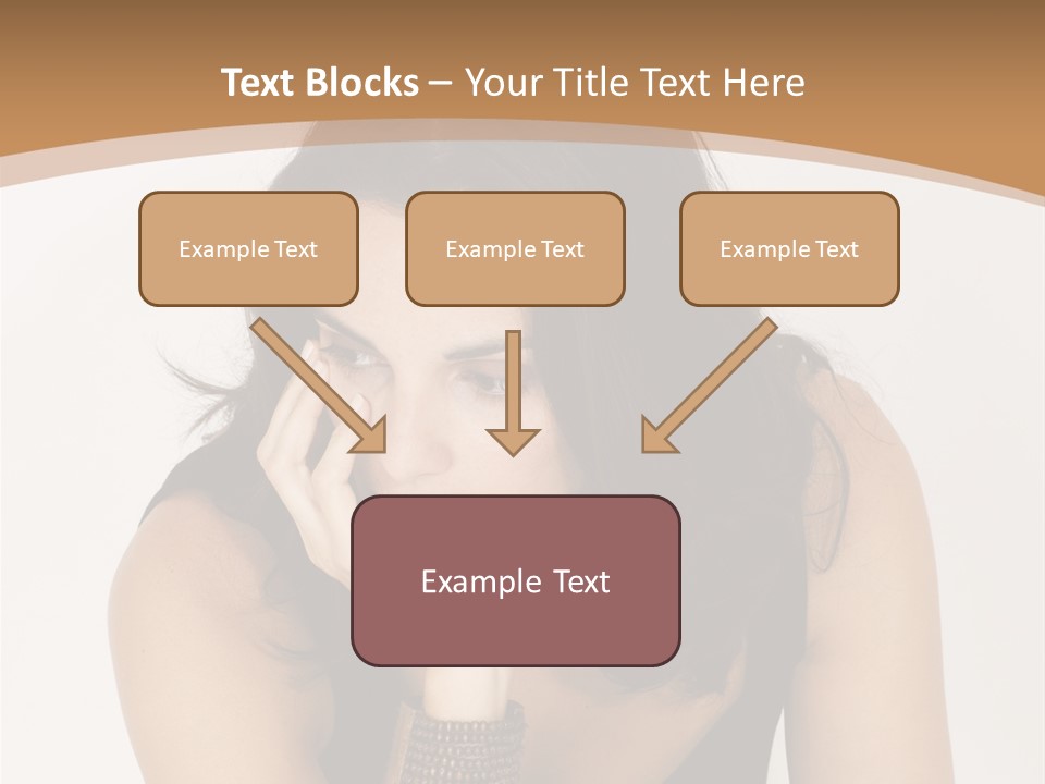 Youthful Sit Thinking PowerPoint Template