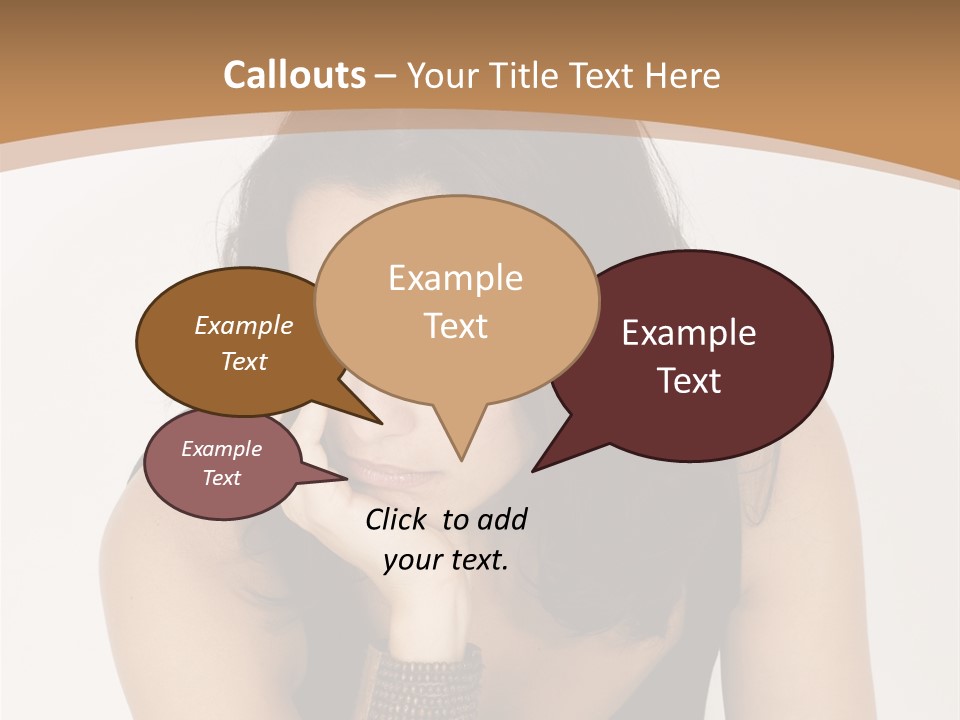 Youthful Sit Thinking PowerPoint Template