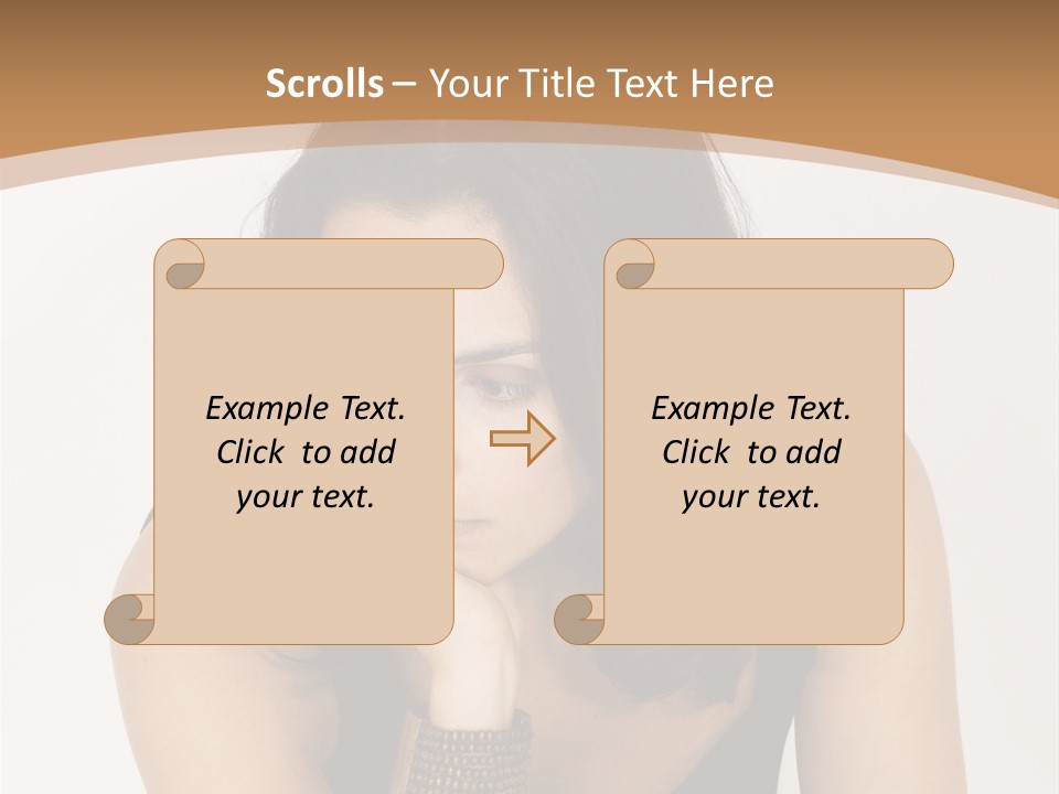 Youthful Sit Thinking PowerPoint Template