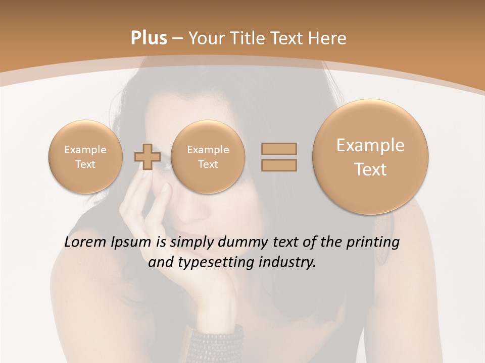Youthful Sit Thinking PowerPoint Template