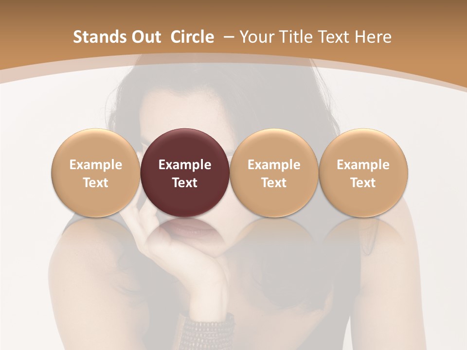 Youthful Sit Thinking PowerPoint Template