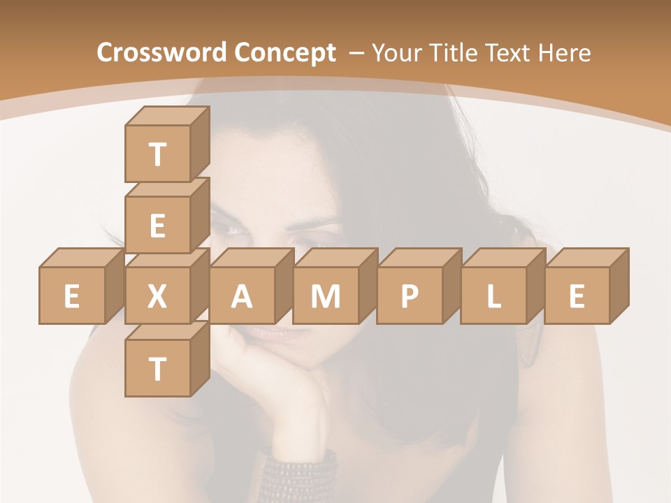 Youthful Sit Thinking PowerPoint Template