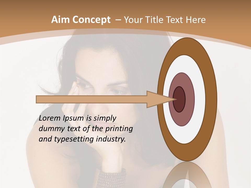 Youthful Sit Thinking PowerPoint Template