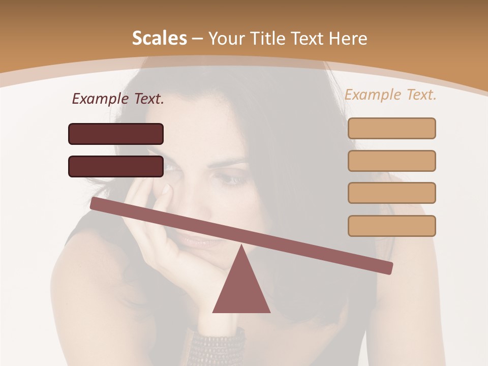 Youthful Sit Thinking PowerPoint Template