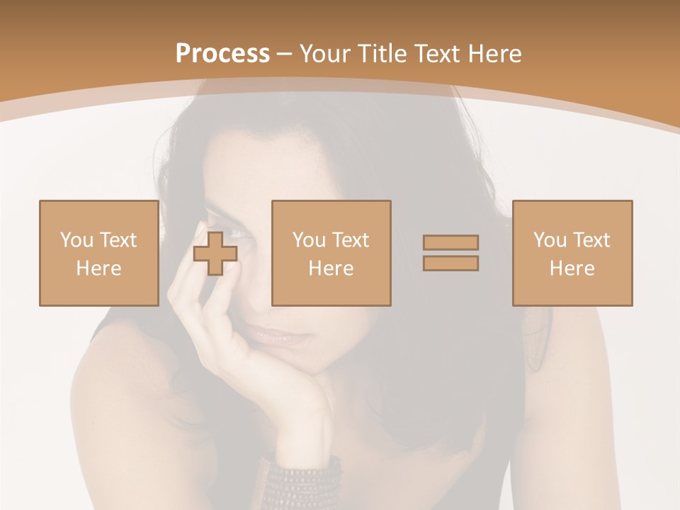 Youthful Sit Thinking PowerPoint Template