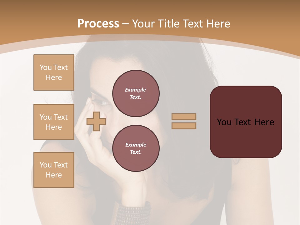 Youthful Sit Thinking PowerPoint Template