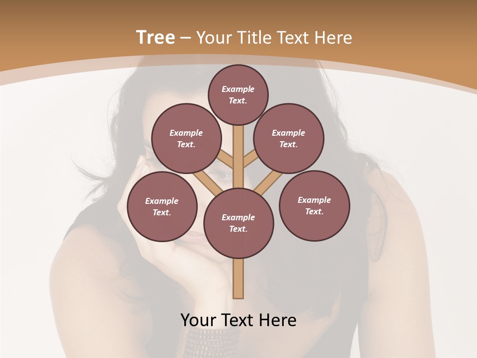 Youthful Sit Thinking PowerPoint Template