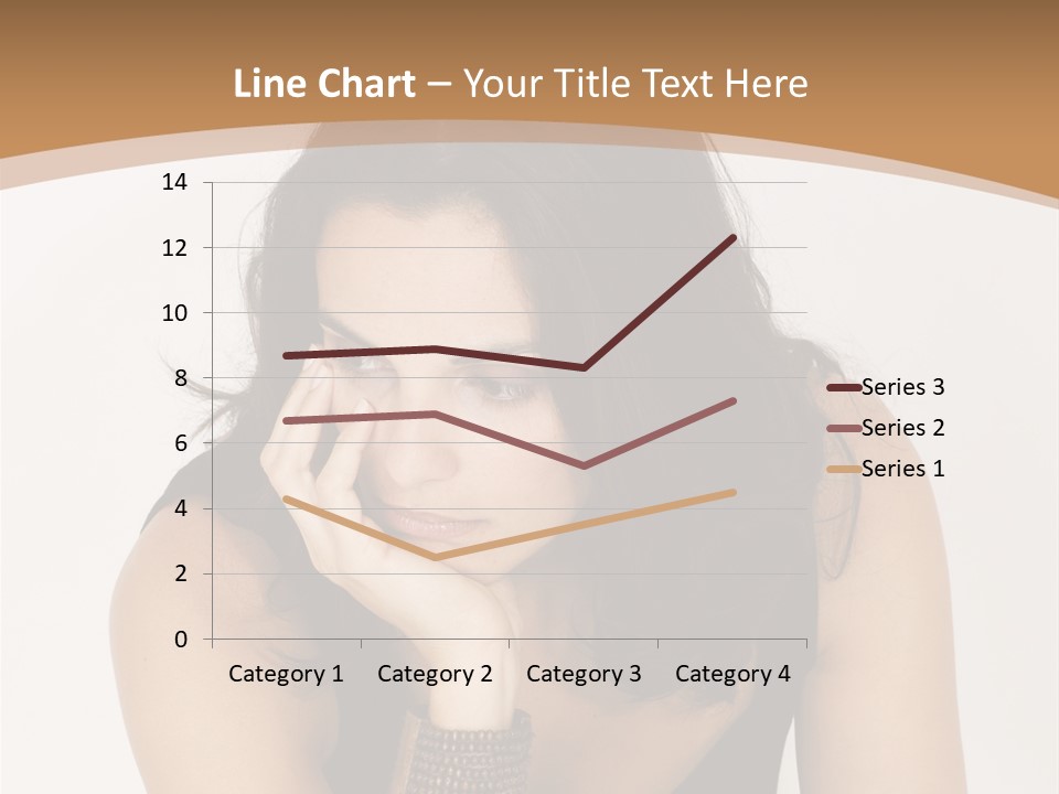 Youthful Sit Thinking PowerPoint Template