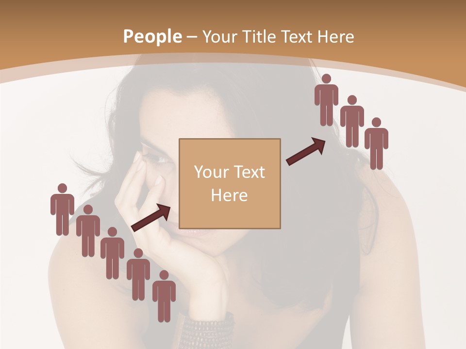 Youthful Sit Thinking PowerPoint Template