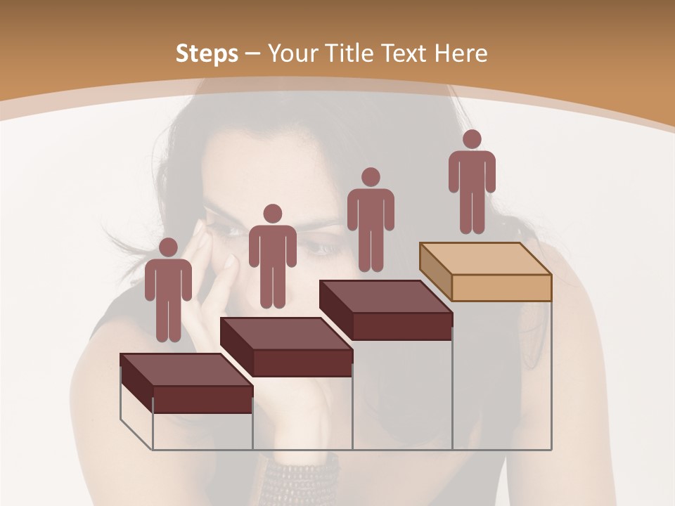 Youthful Sit Thinking PowerPoint Template