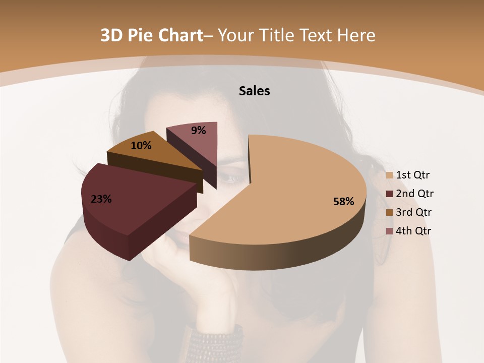 Youthful Sit Thinking PowerPoint Template