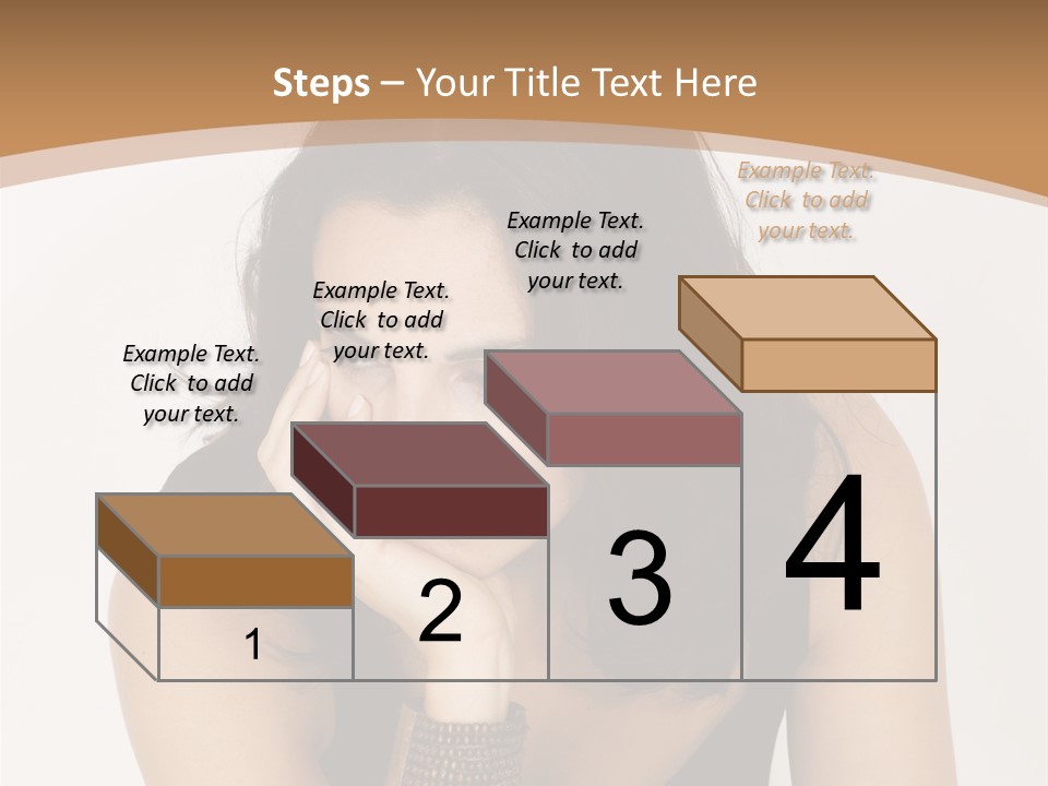Youthful Sit Thinking PowerPoint Template