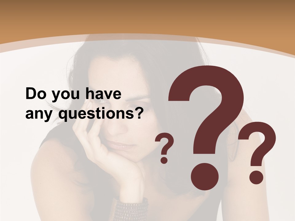 Youthful Sit Thinking PowerPoint Template