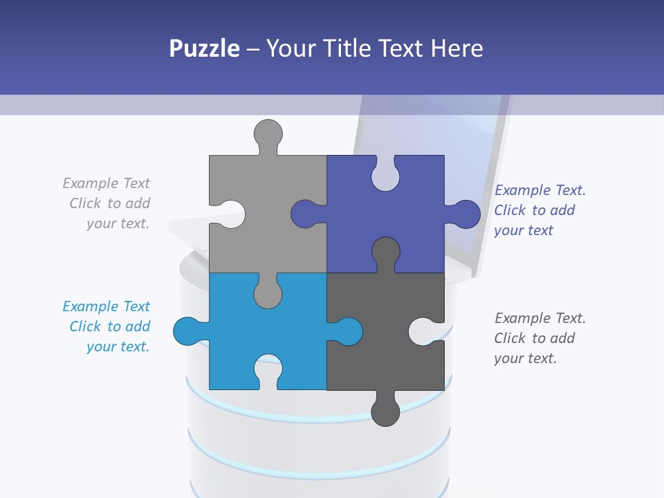 Storage Technology Workstation PowerPoint Template