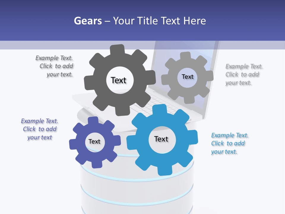 Storage Technology Workstation PowerPoint Template