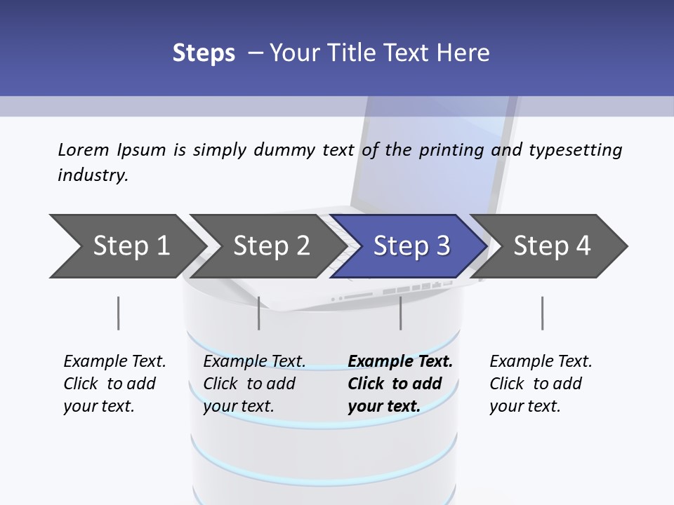 Storage Technology Workstation PowerPoint Template