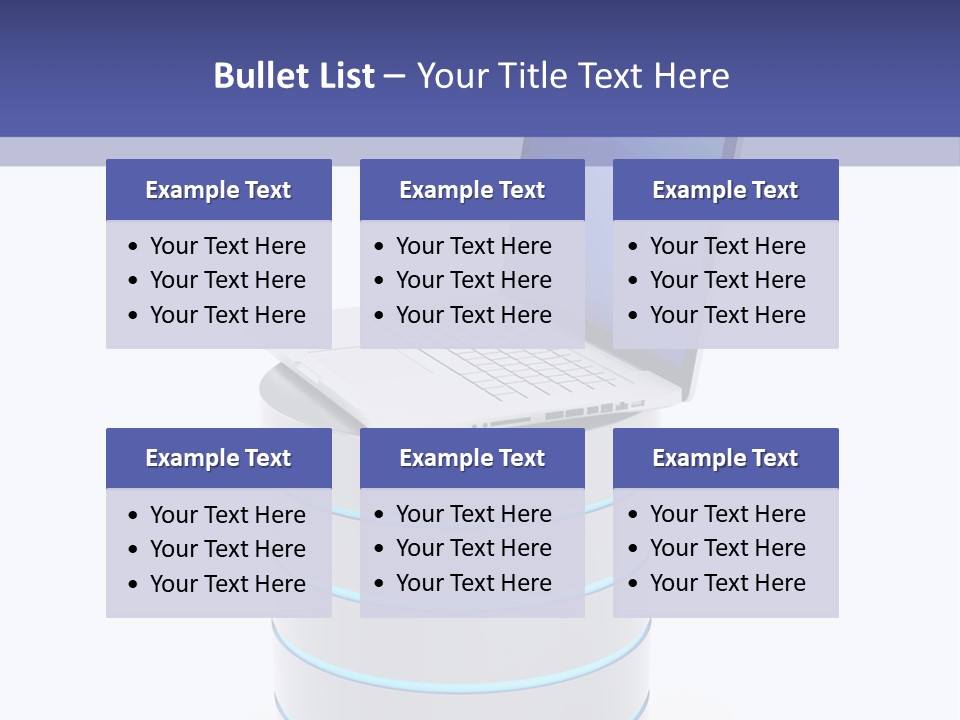 Storage Technology Workstation PowerPoint Template