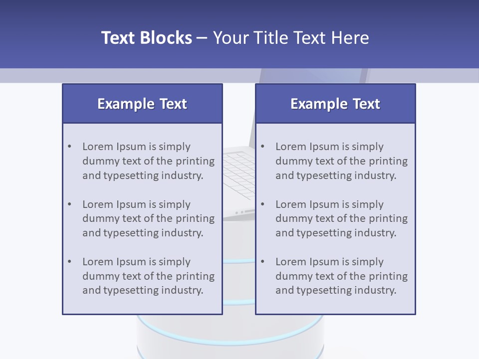 Storage Technology Workstation PowerPoint Template