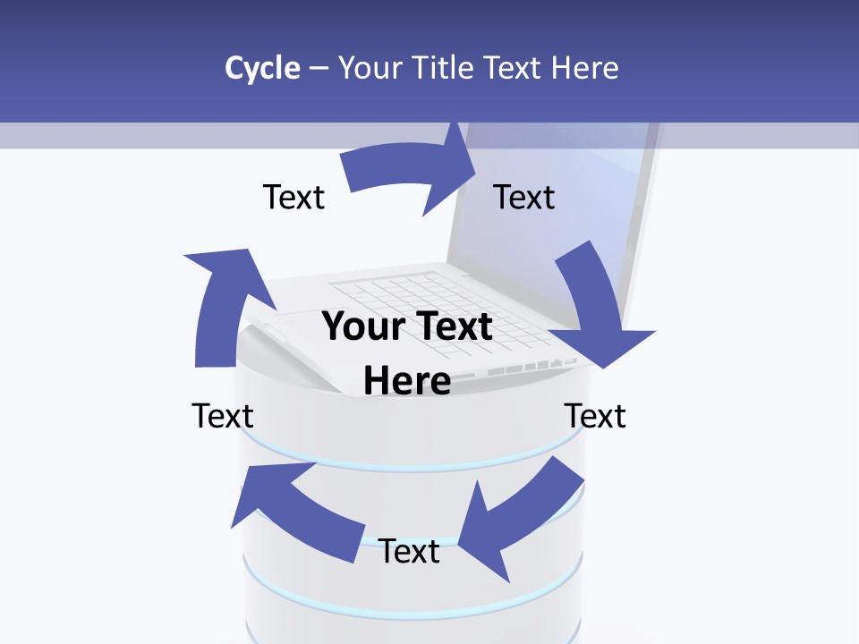 Storage Technology Workstation PowerPoint Template