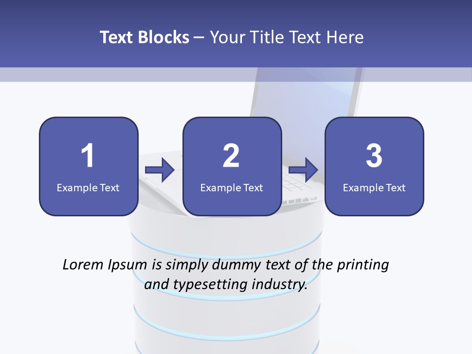 Storage Technology Workstation PowerPoint Template