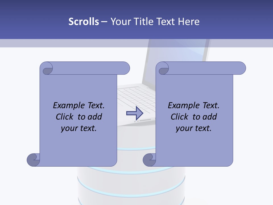 Storage Technology Workstation PowerPoint Template