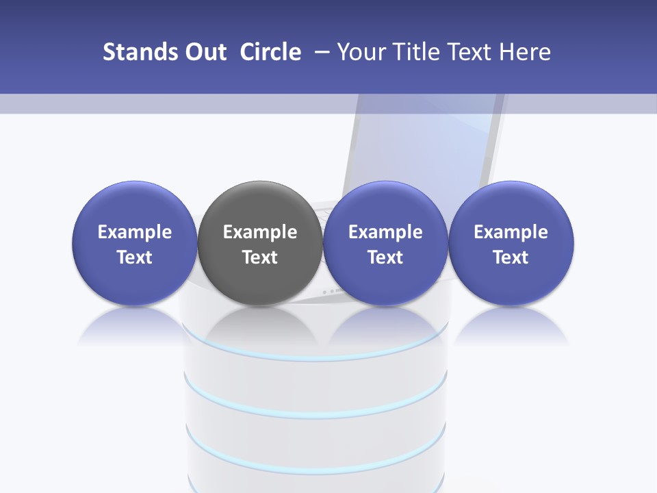 Storage Technology Workstation PowerPoint Template