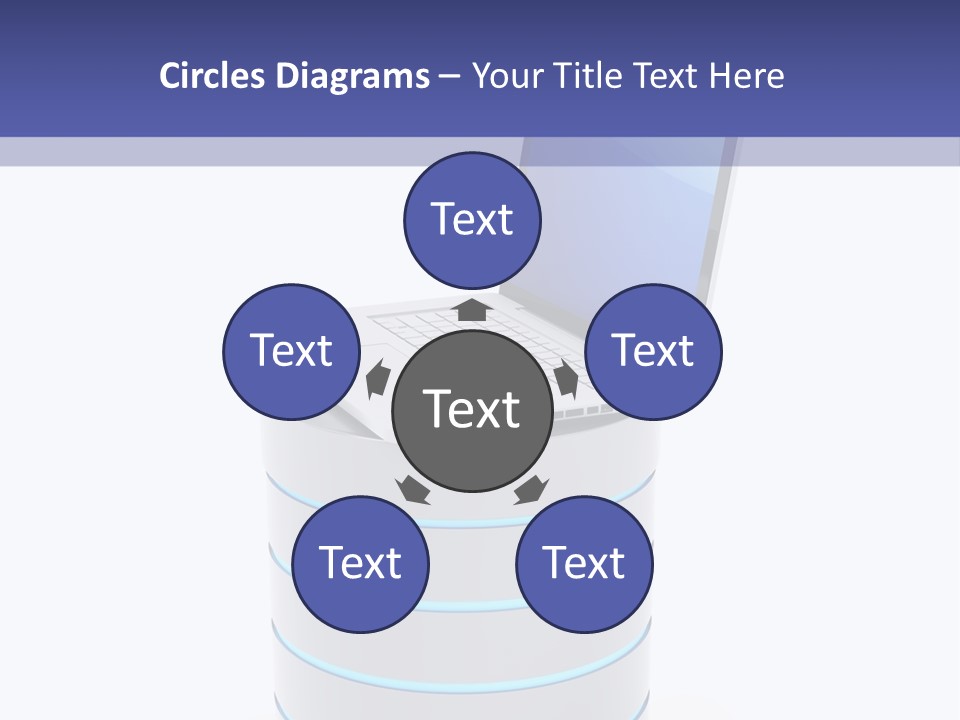 Storage Technology Workstation PowerPoint Template