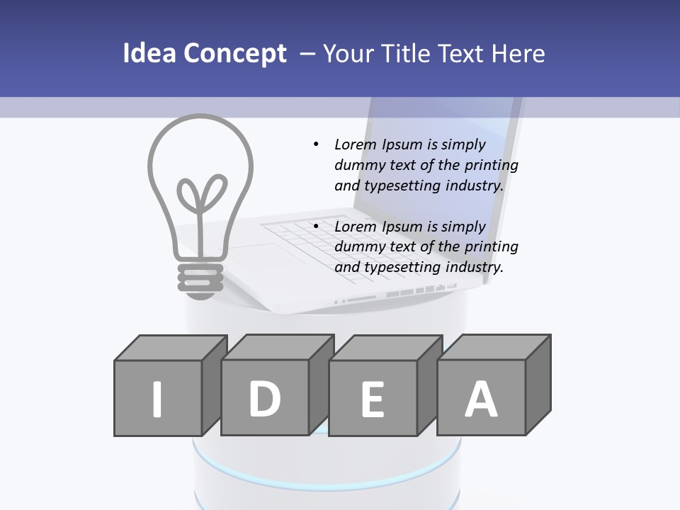 Storage Technology Workstation PowerPoint Template