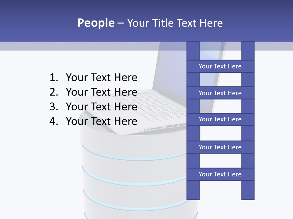 Storage Technology Workstation PowerPoint Template