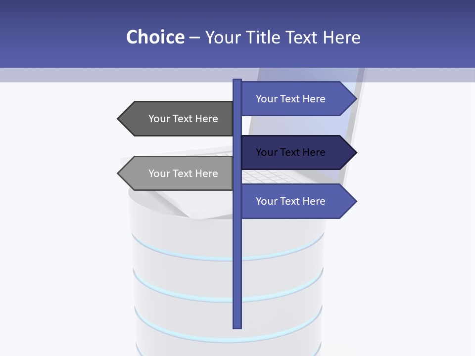 Storage Technology Workstation PowerPoint Template
