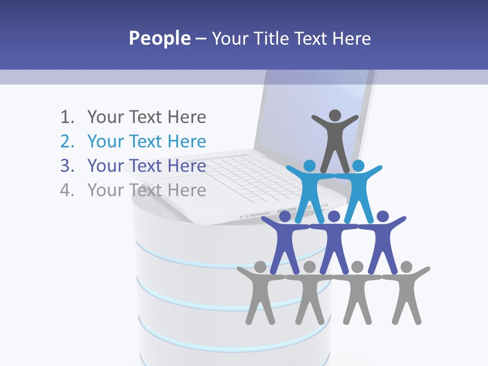 Storage Technology Workstation PowerPoint Template