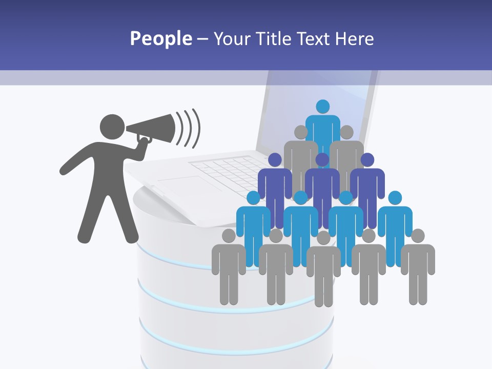 Storage Technology Workstation PowerPoint Template