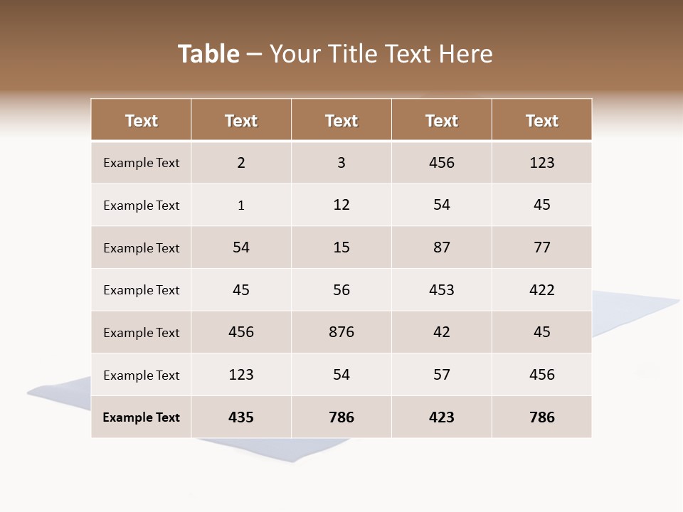 Play Bow Gold Pedigree PowerPoint Template